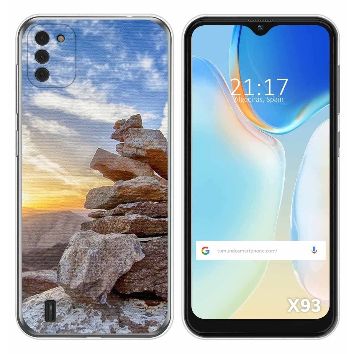 Funda Silicona para Doogee X93 diseño Sunset Dibujos