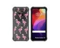 Funda Silicona Transparente para Ulefone Power Armor 14 / 14 Pro diseño Flamenco Dibujos
