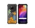 Funda Silicona Transparente para Ulefone Power Armor 14 / 14 Pro diseño Jirafa Dibujos