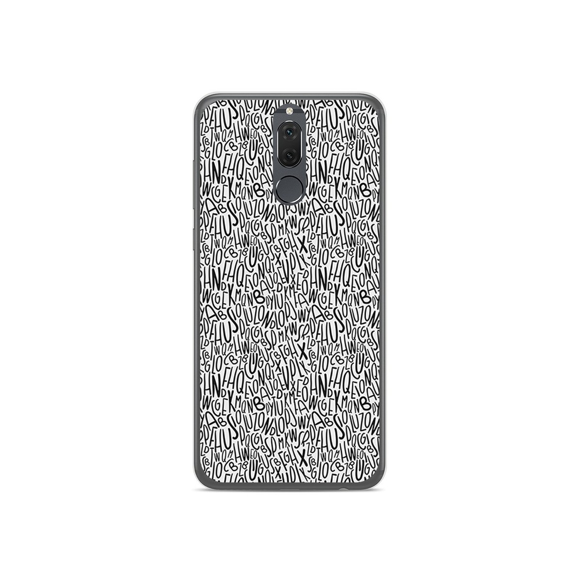 Funda Gel Tpu para Huawei Mate 10 Lite Diseño Letras Dibujos