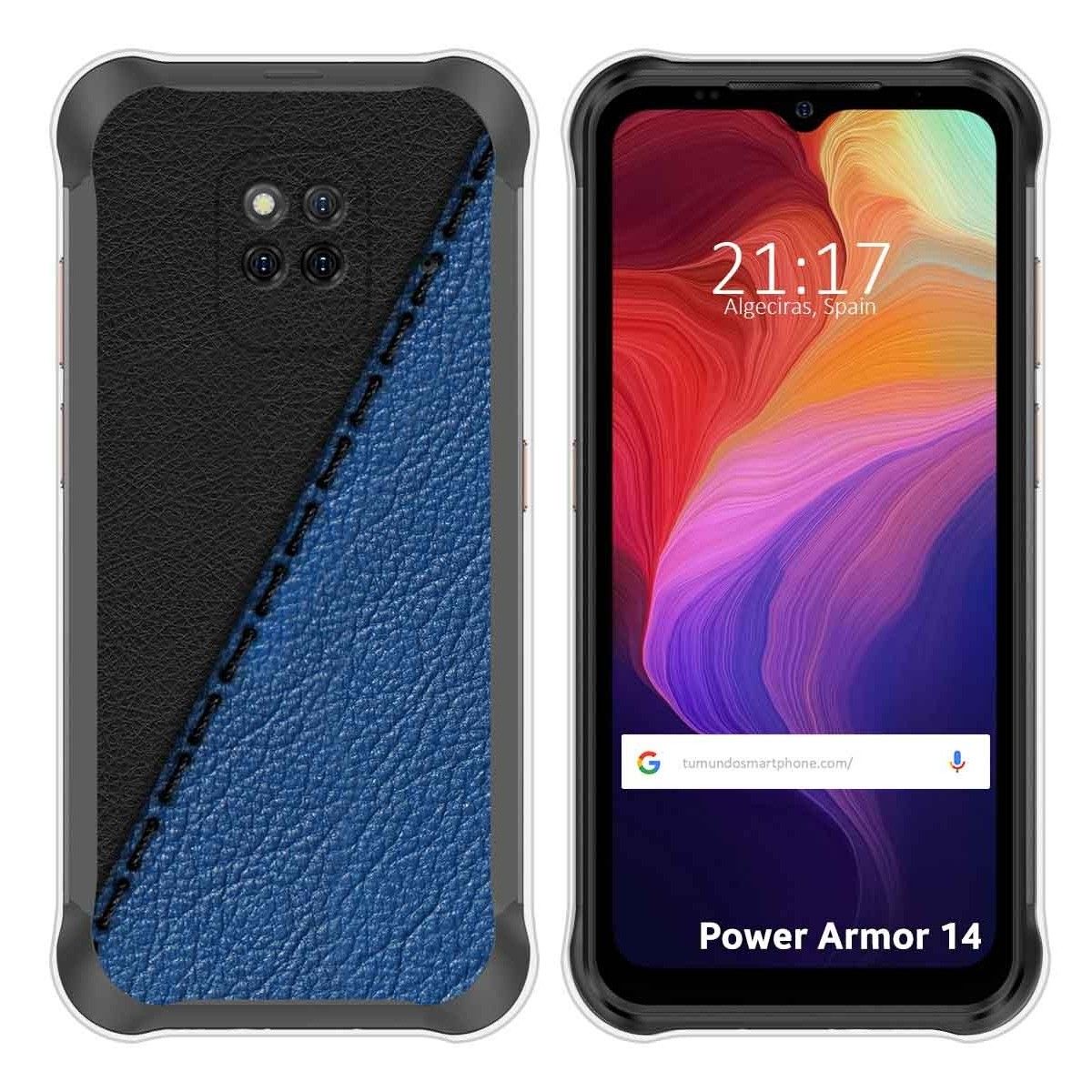 Funda Silicona para Ulefone Power Armor 14 / 14 Pro diseño Cuero 02 Dibujos