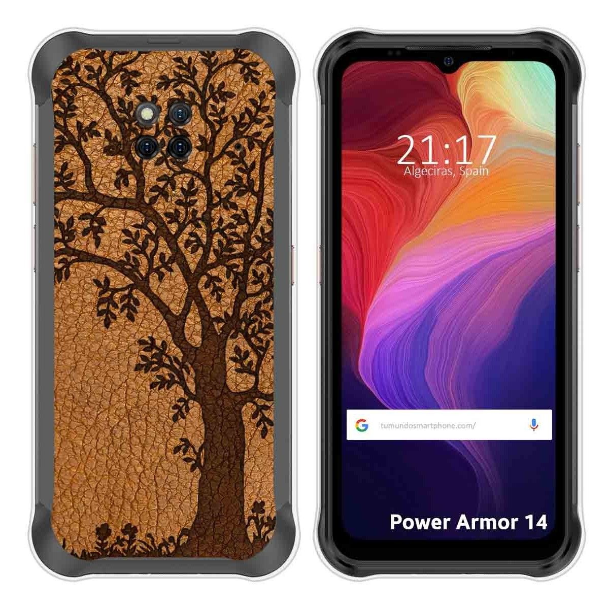 Funda Silicona para Ulefone Power Armor 14 / 14 Pro diseño Cuero 03 Dibujos
