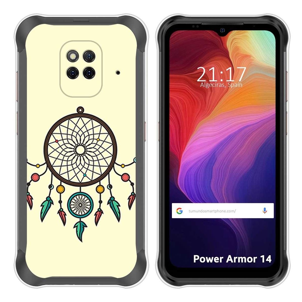 Funda Silicona para Ulefone Power Armor 14 / 14 Pro diseño Atrapasueños Dibujos