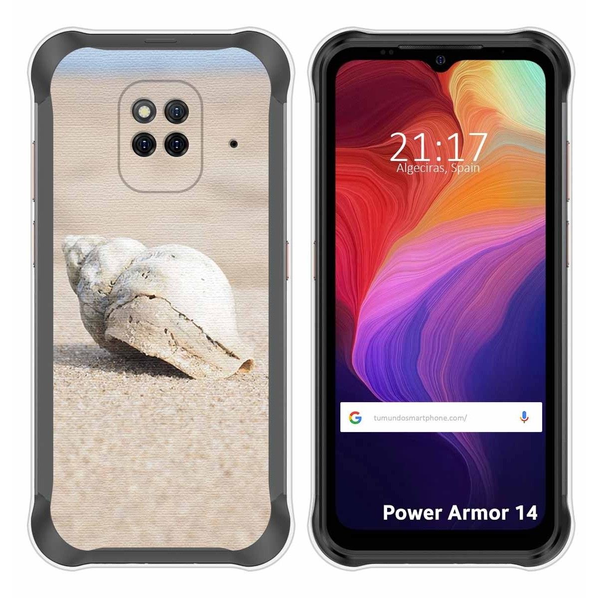 Funda Silicona para Ulefone Power Armor 14 / 14 Pro diseño Concha Dibujos