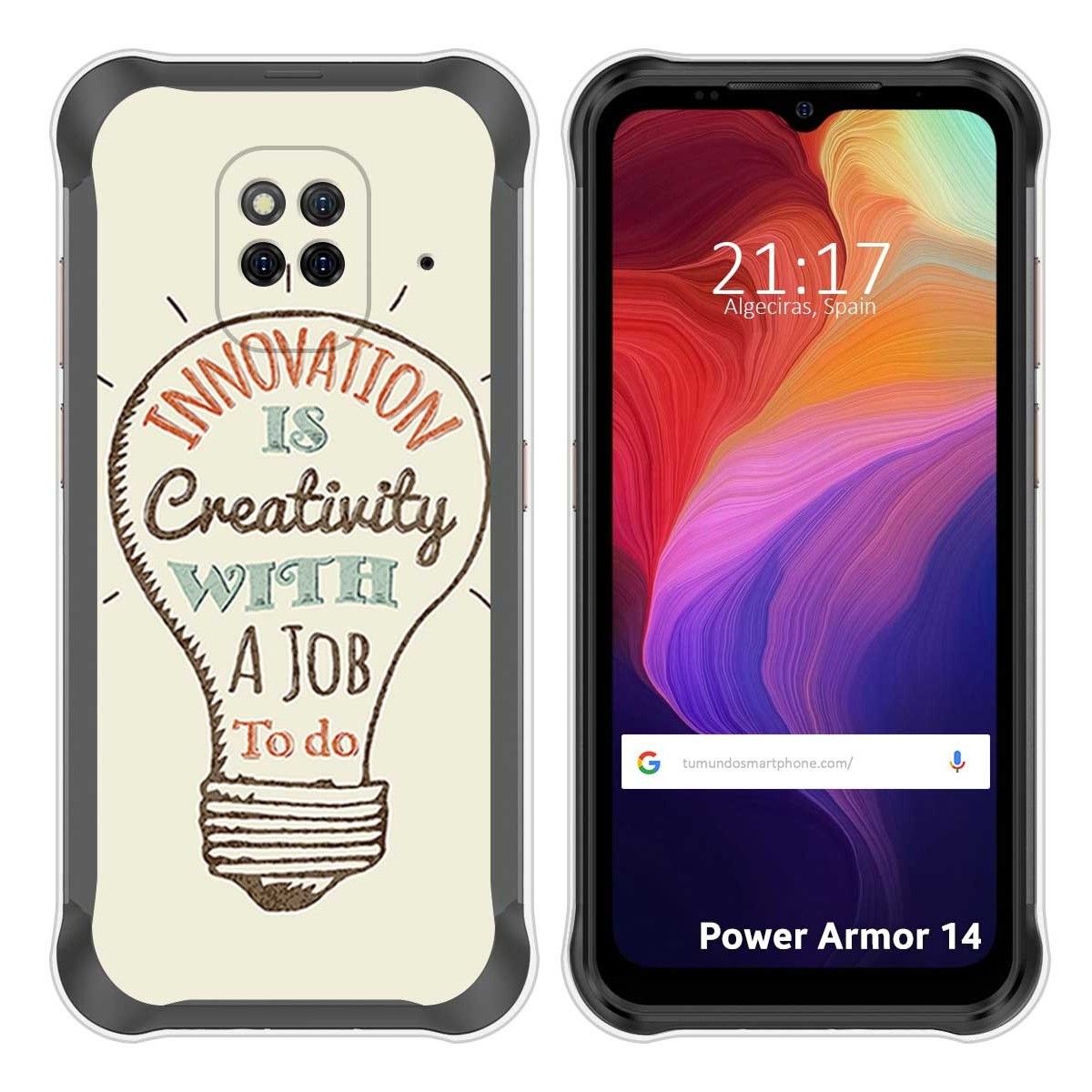 Funda Silicona para Ulefone Power Armor 14 / 14 Pro diseño Creativity Dibujos