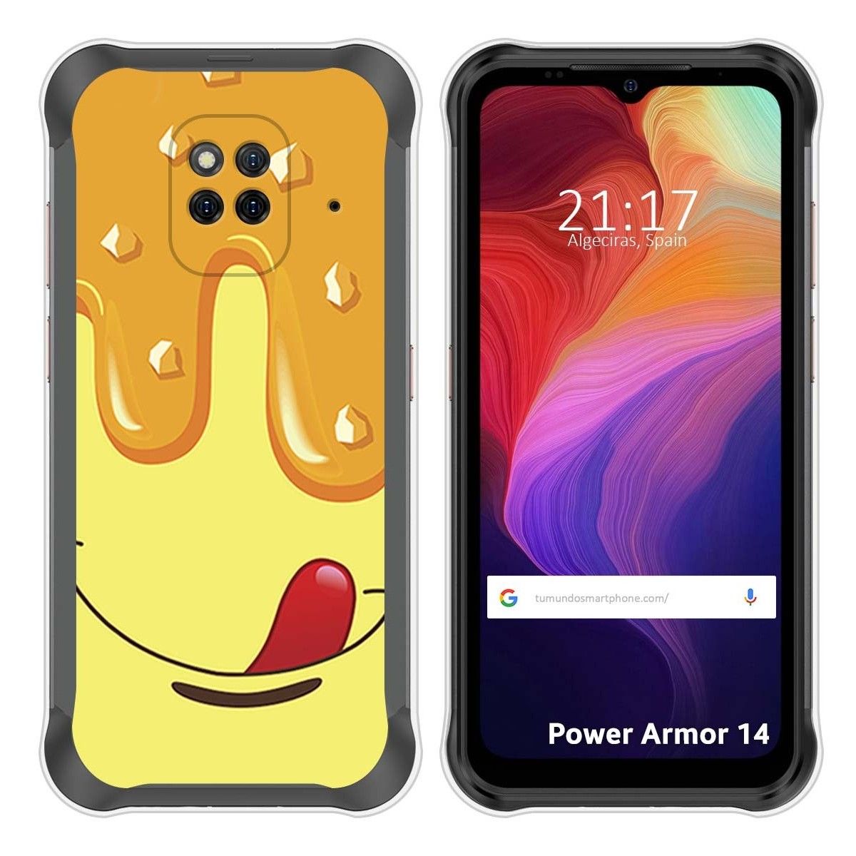 Funda Silicona para Ulefone Power Armor 14 / 14 Pro diseño Helado Vainilla Dibujos