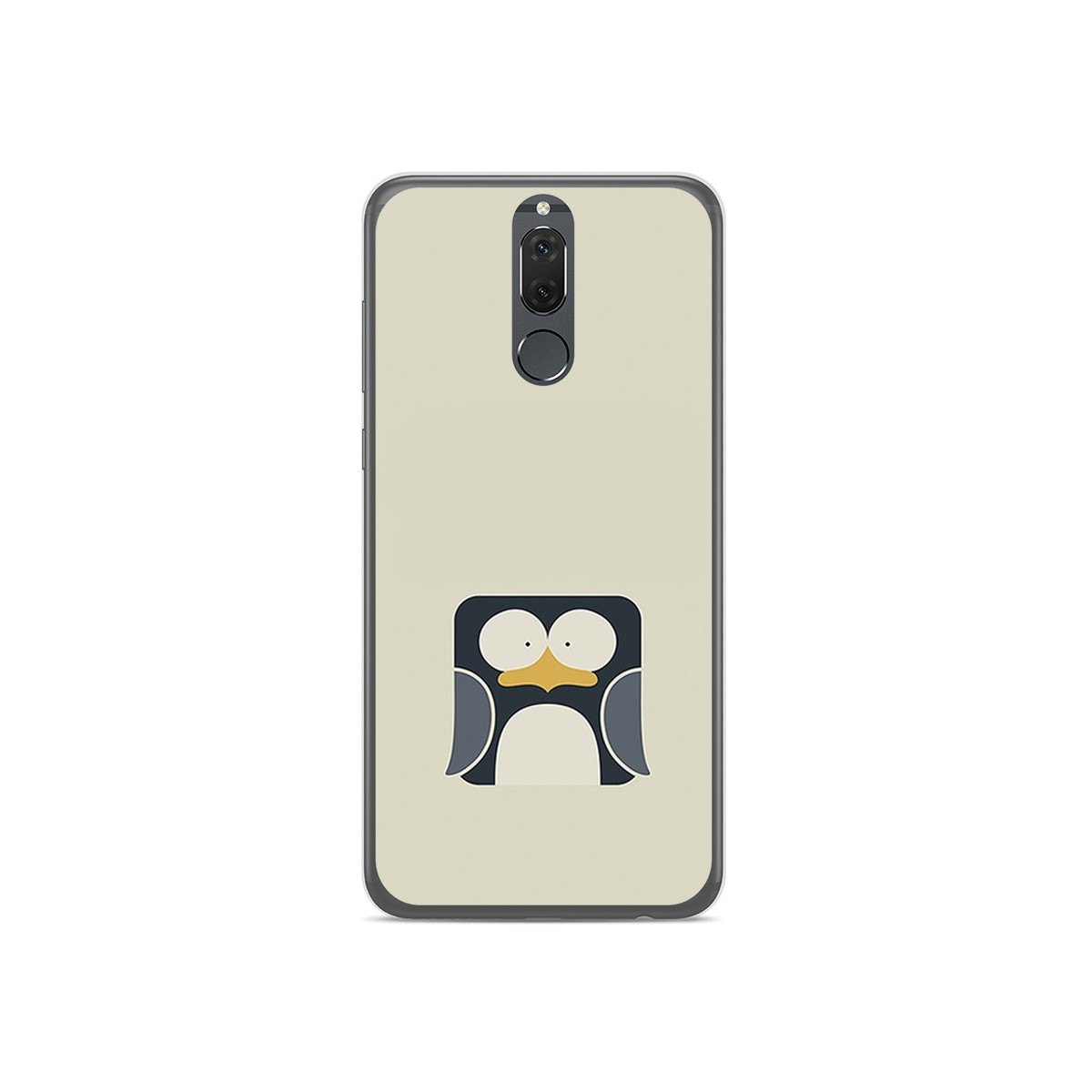 Funda Gel Tpu para Huawei Mate 10 Lite Diseño Pingüino Dibujos