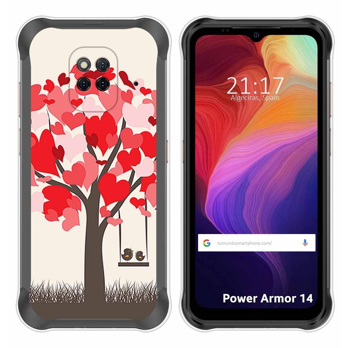 Funda Silicona para Ulefone Power Armor 14 / 14 Pro diseño Pajaritos Dibujos
