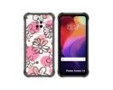 Funda Silicona Transparente para Ulefone Power Armor 14 / 14 Pro diseño Flores 09 Dibujos