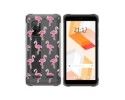 Funda Silicona Transparente para Ulefone Armor X10 / X10 Pro diseño Flamenco Dibujos