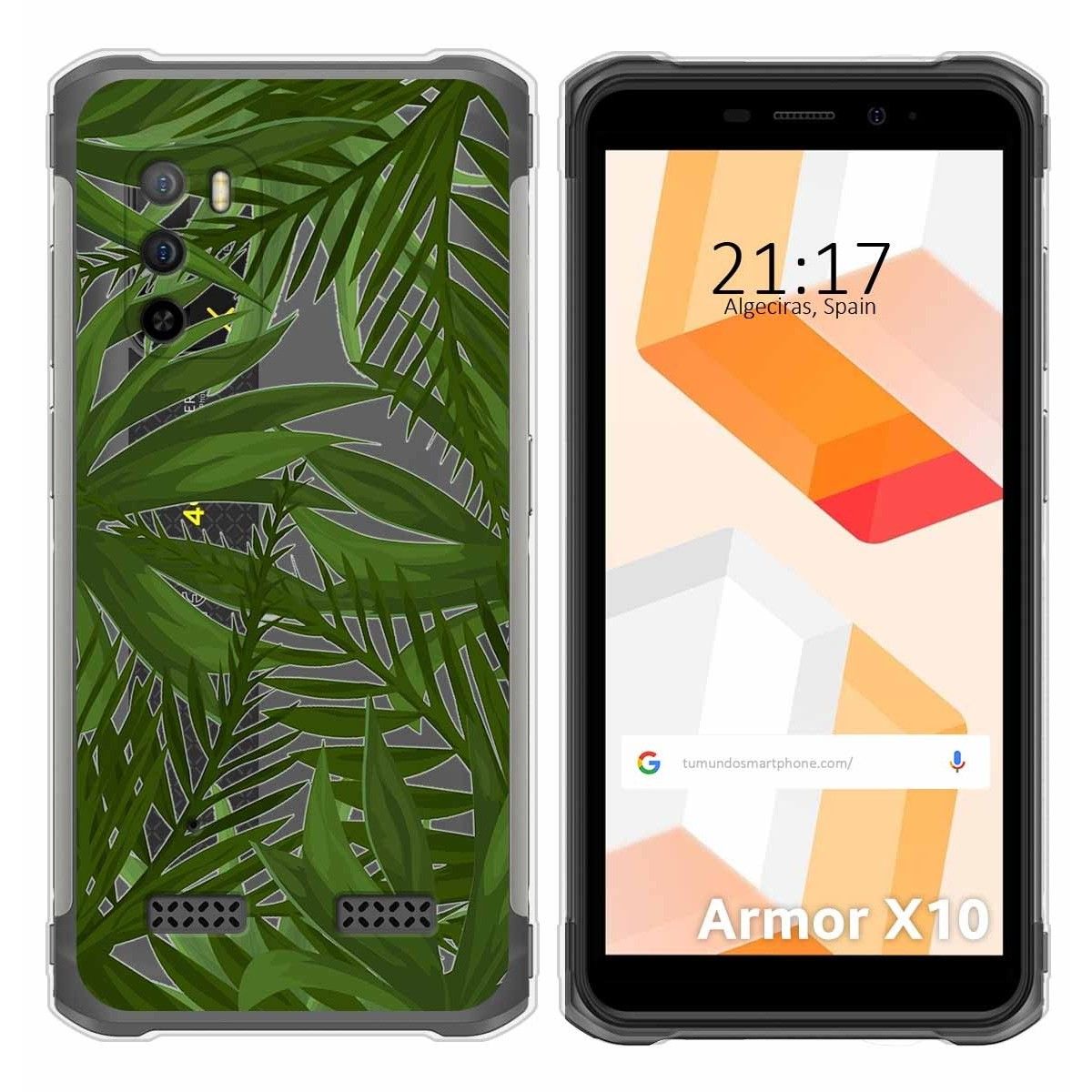 Funda Silicona Transparente para Ulefone Armor X10 / X10 Pro diseño Jungla Dibujos