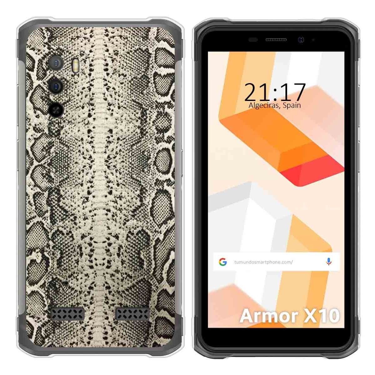 Funda Silicona para Ulefone Armor X10 / X10 Pro diseño Animal 01 Dibujos
