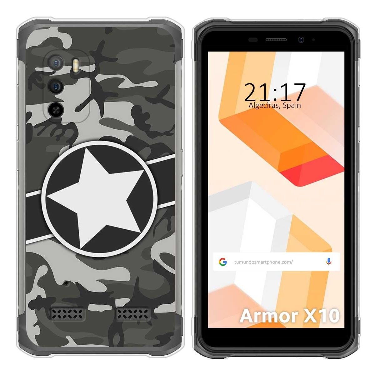 Funda Silicona para Ulefone Armor X10 / X10 Pro diseño Camuflaje 02 Dibujos