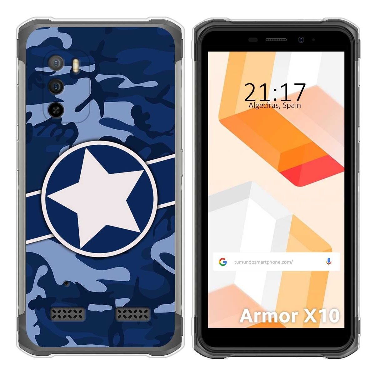 Funda Silicona para Ulefone Armor X10 / X10 Pro diseño Camuflaje 03 Dibujos