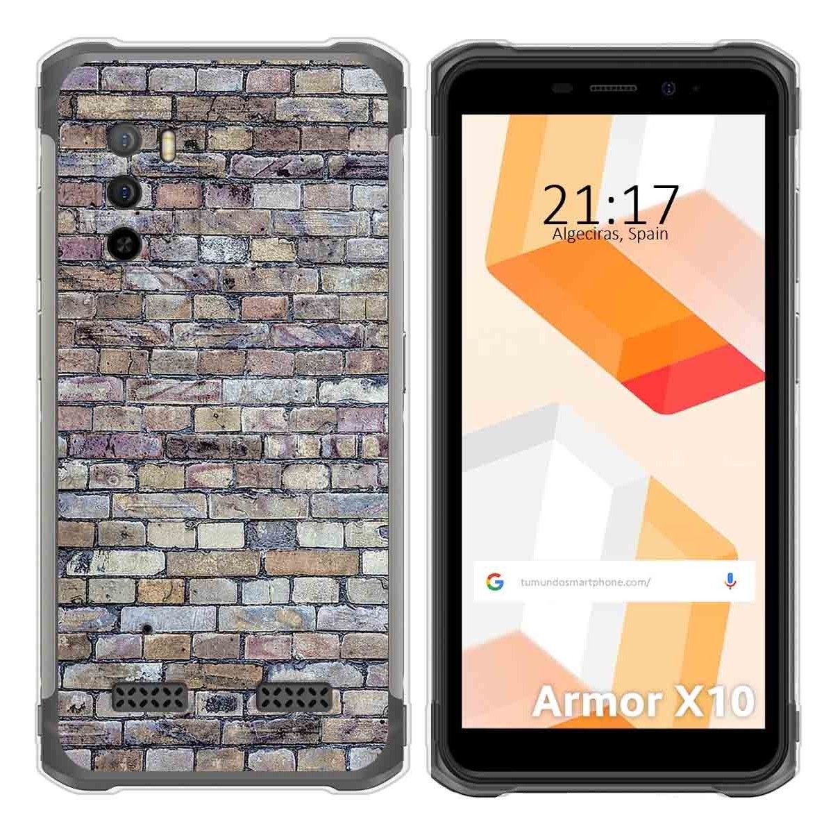 Funda Silicona para Ulefone Armor X10 / X10 Pro diseño Ladrillo 02 Dibujos