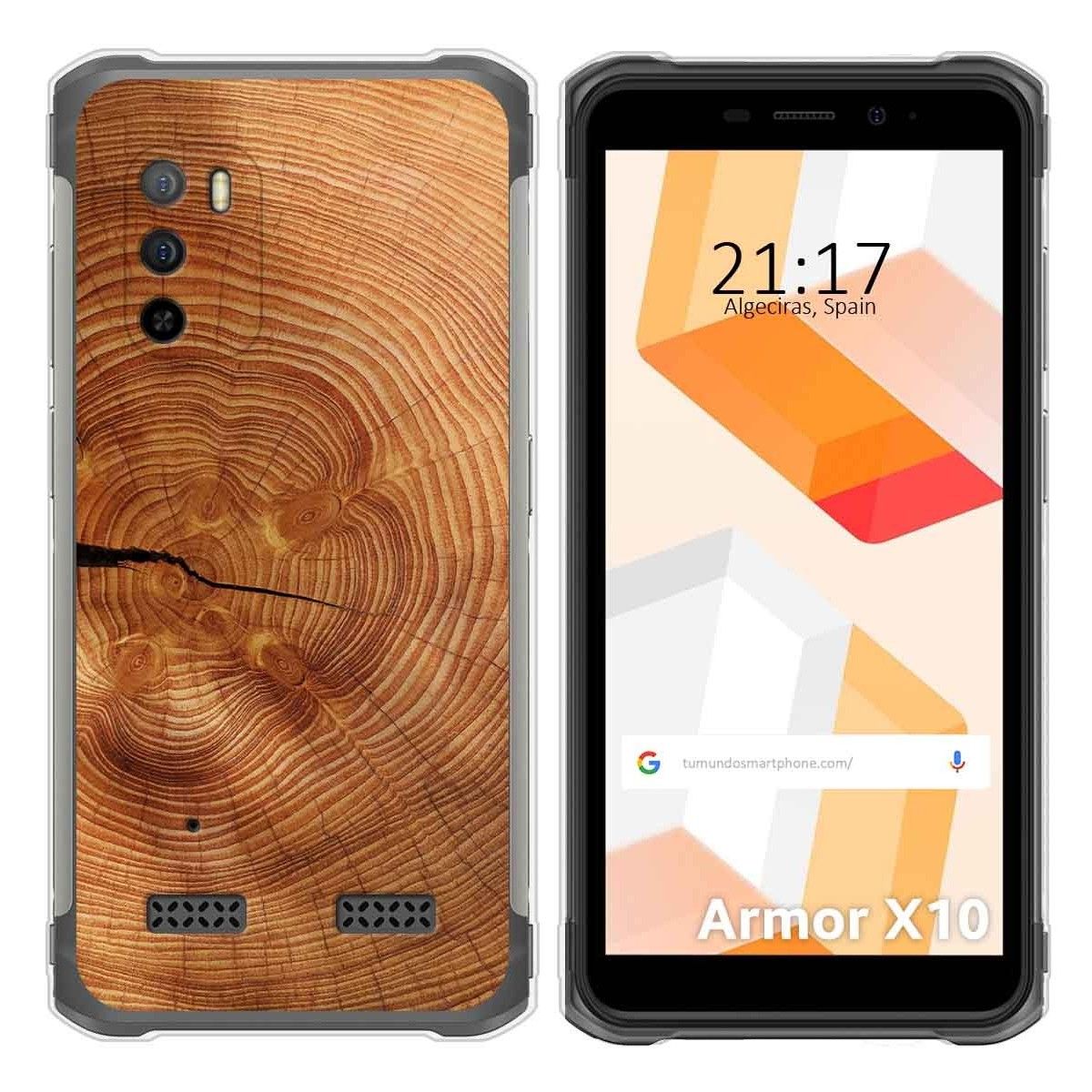 Funda Silicona para Ulefone Armor X10 / X10 Pro diseño Madera 04 Dibujos