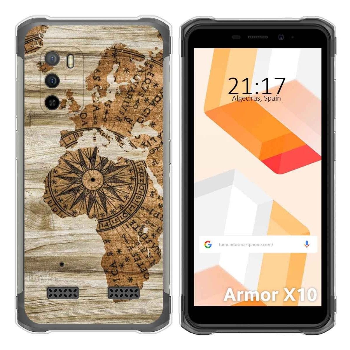 Funda Silicona para Ulefone Armor X10 / X10 Pro diseño Madera 07 Dibujos