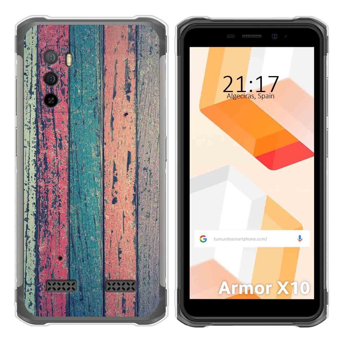 Funda Silicona para Ulefone Armor X10 / X10 Pro diseño Madera 10 Dibujos