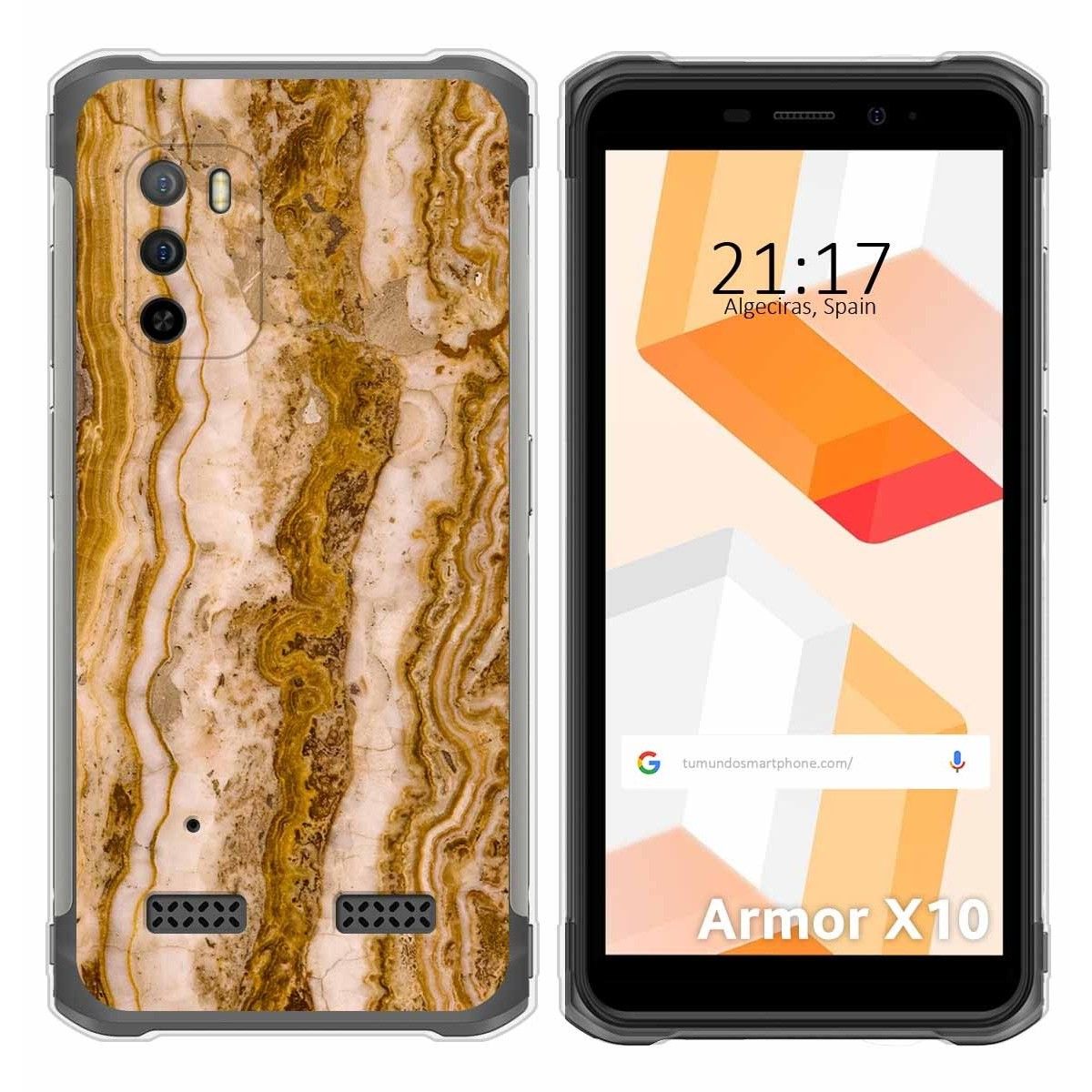 Funda Silicona para Ulefone Armor X10 / X10 Pro diseño Mármol 10 Dibujos