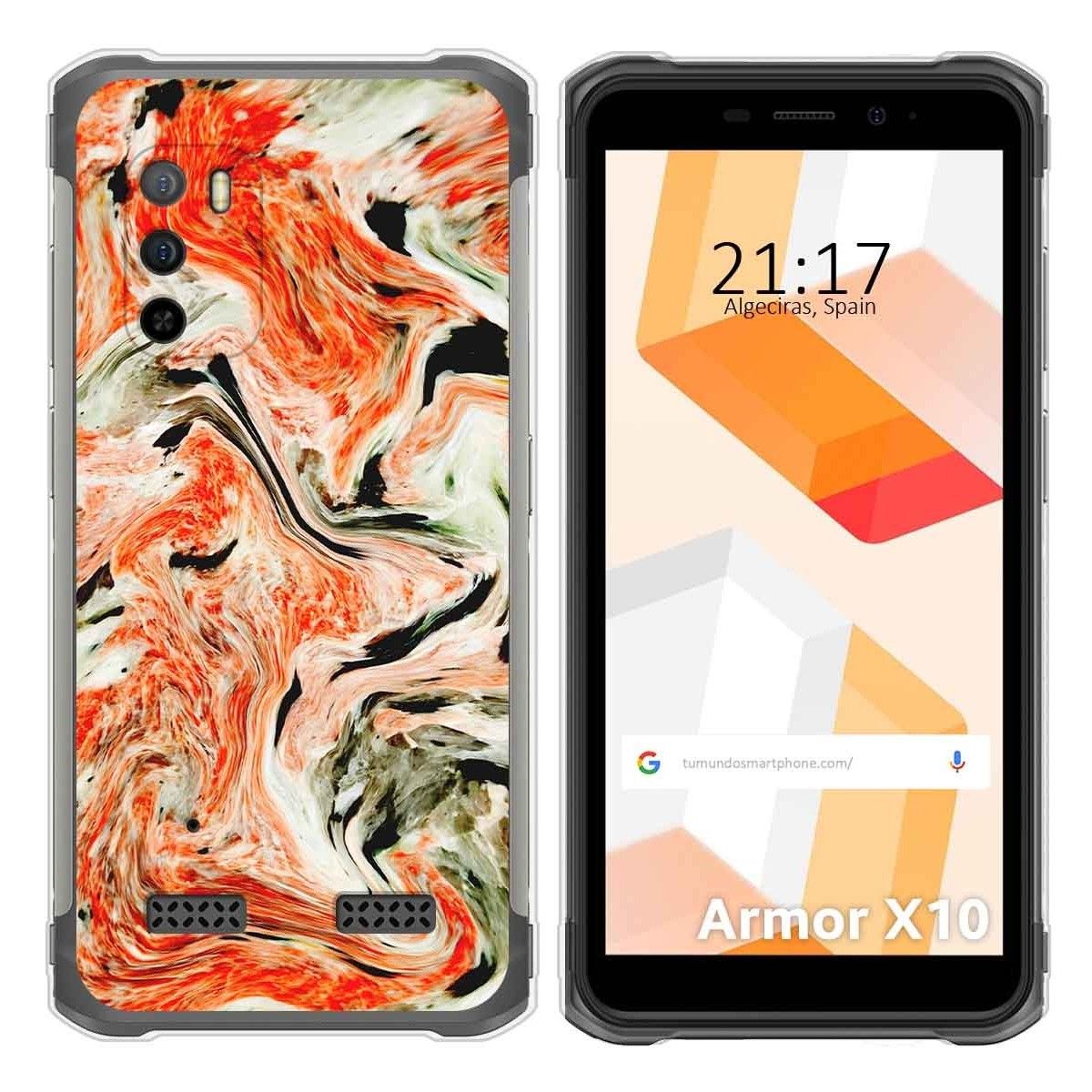 Funda Silicona para Ulefone Armor X10 / X10 Pro diseño Mármol 12 Dibujos