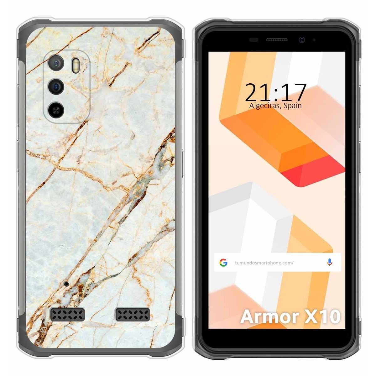 Funda Silicona para Ulefone Armor X10 / X10 Pro diseño Mármol 13 Dibujos