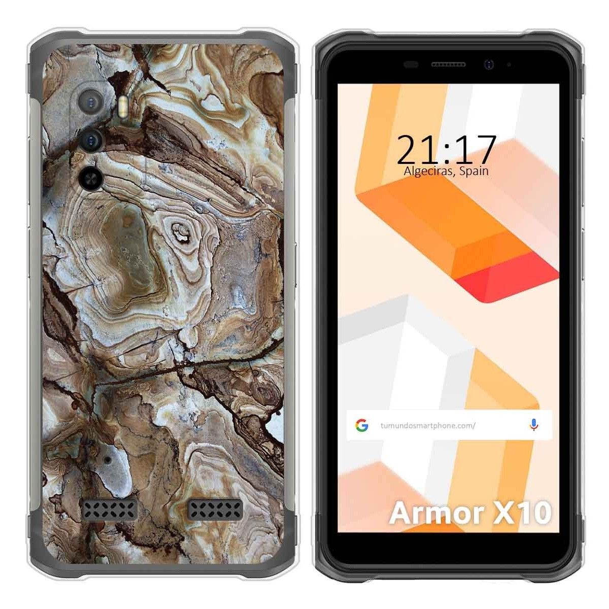 Funda Silicona para Ulefone Armor X10 / X10 Pro diseño Mármol 14 Dibujos