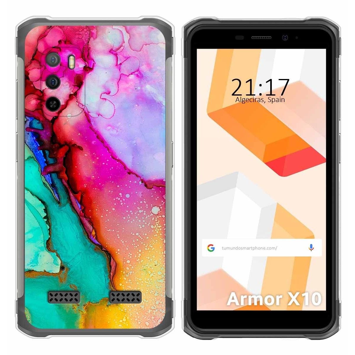 Funda Silicona para Ulefone Armor X10 / X10 Pro diseño Mármol 15 Dibujos