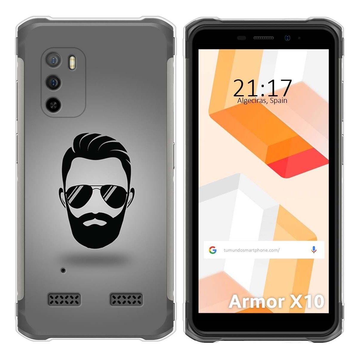 Funda Silicona para Ulefone Armor X10 / X10 Pro diseño Barba Dibujos