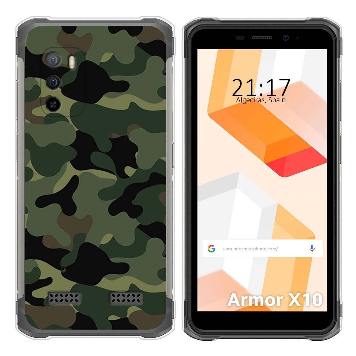 Funda Silicona para Ulefone Armor X10 / X10 Pro diseño Camuflaje Dibujos
