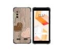 Funda Silicona para Ulefone Armor X10 / X10 Pro diseño Corazones Madera Dibujos