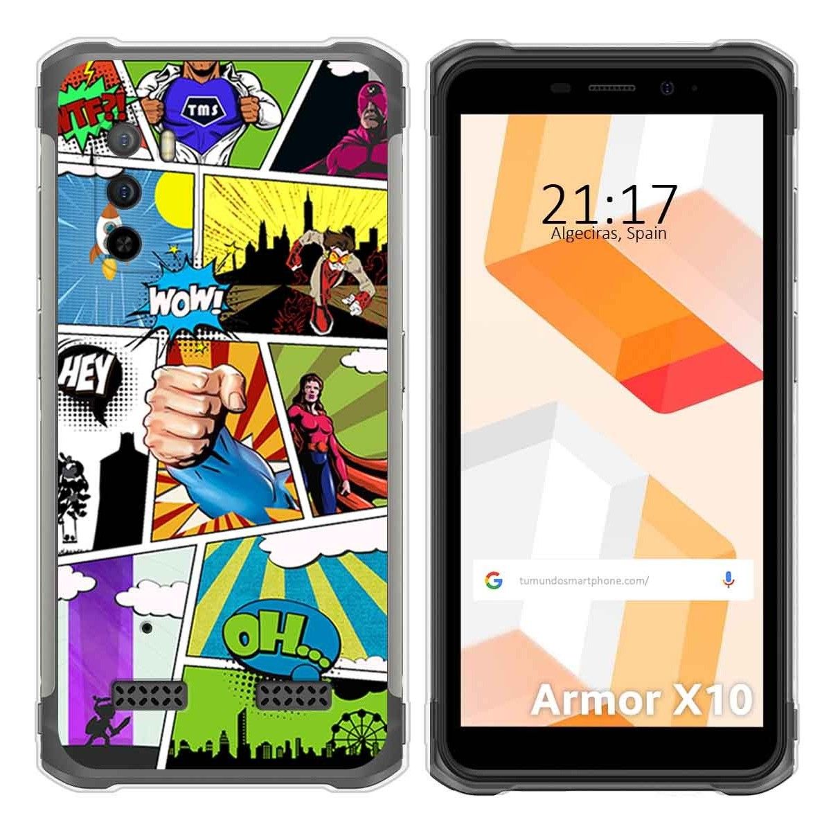 Funda Silicona para Ulefone Armor X10 / X10 Pro diseño Comic Dibujos
