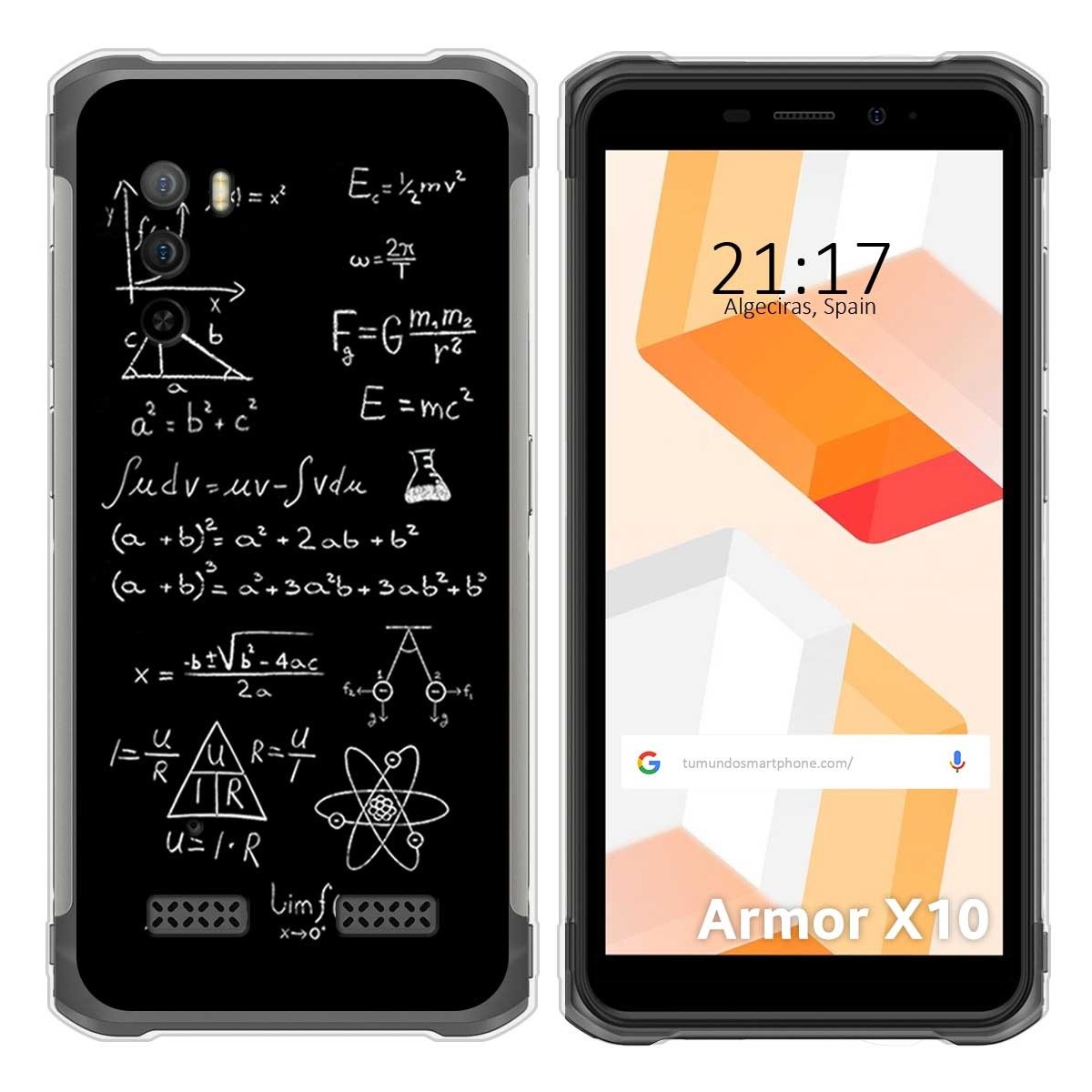 Funda Silicona para Ulefone Armor X10 / X10 Pro diseño Formulas Dibujos