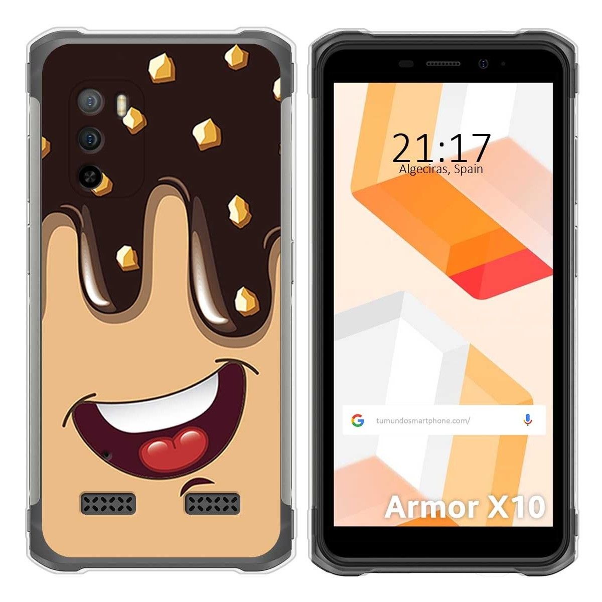 Funda Silicona para Ulefone Armor X10 / X10 Pro diseño Helado Chocolate Dibujos
