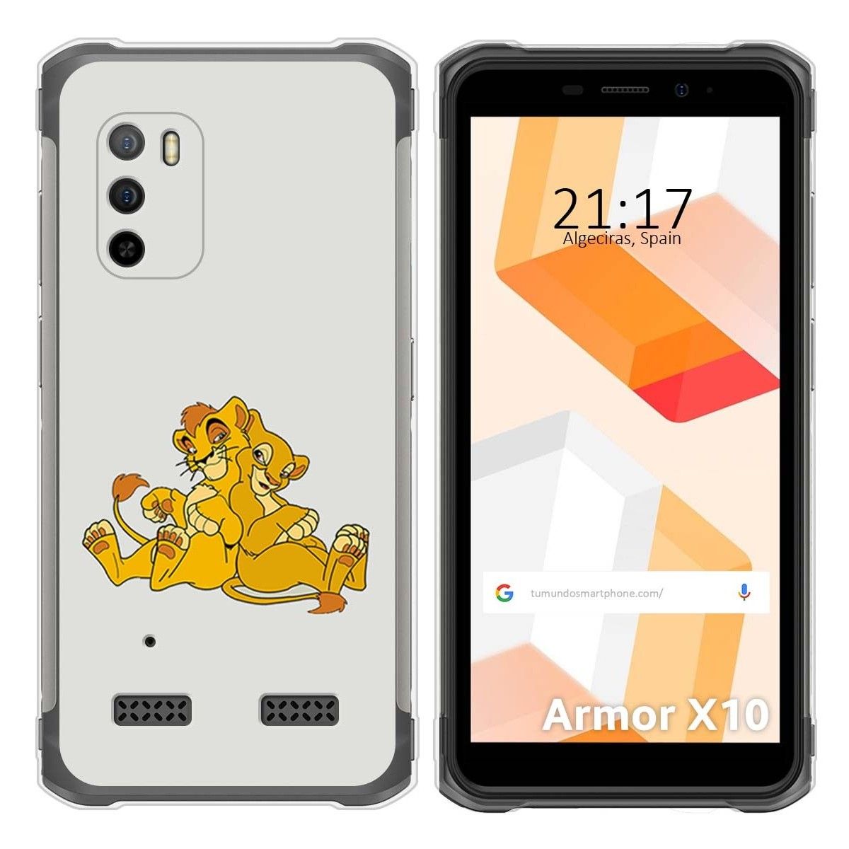 Funda Silicona para Ulefone Armor X10 / X10 Pro diseño Leones Dibujos