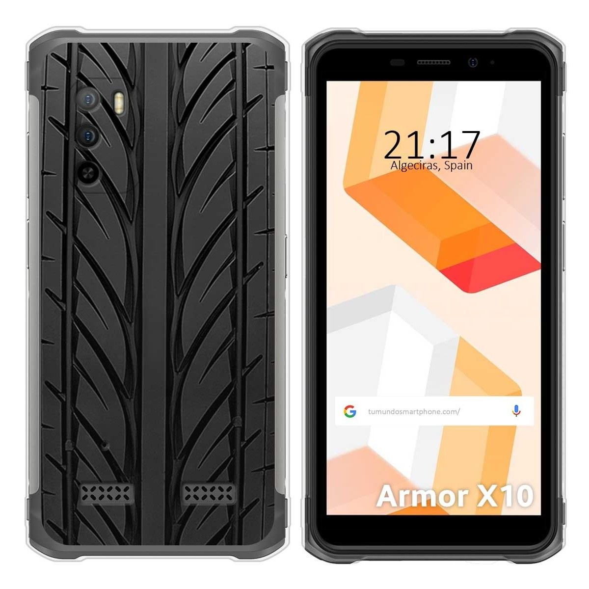 Funda Silicona para Ulefone Armor X10 / X10 Pro diseño Neumatico Dibujos