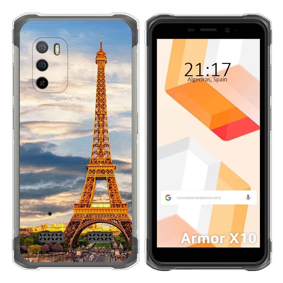 Funda Silicona para Ulefone Armor X10 / X10 Pro diseño Paris Dibujos