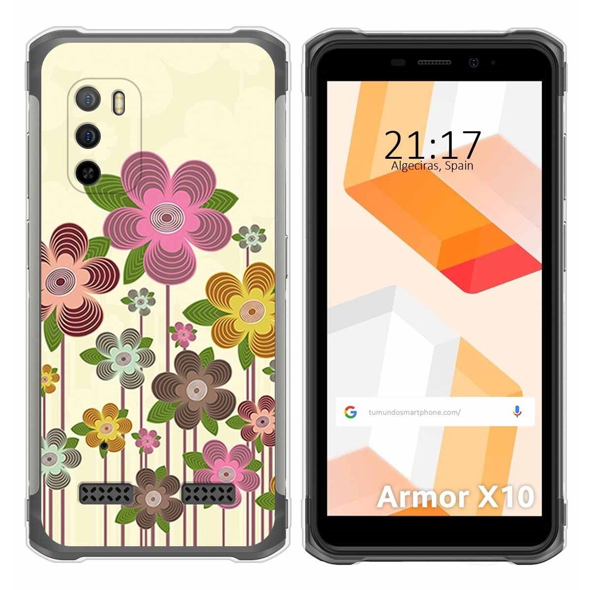 Funda Silicona para Ulefone Armor X10 / X10 Pro diseño Primavera En Flor Dibujos