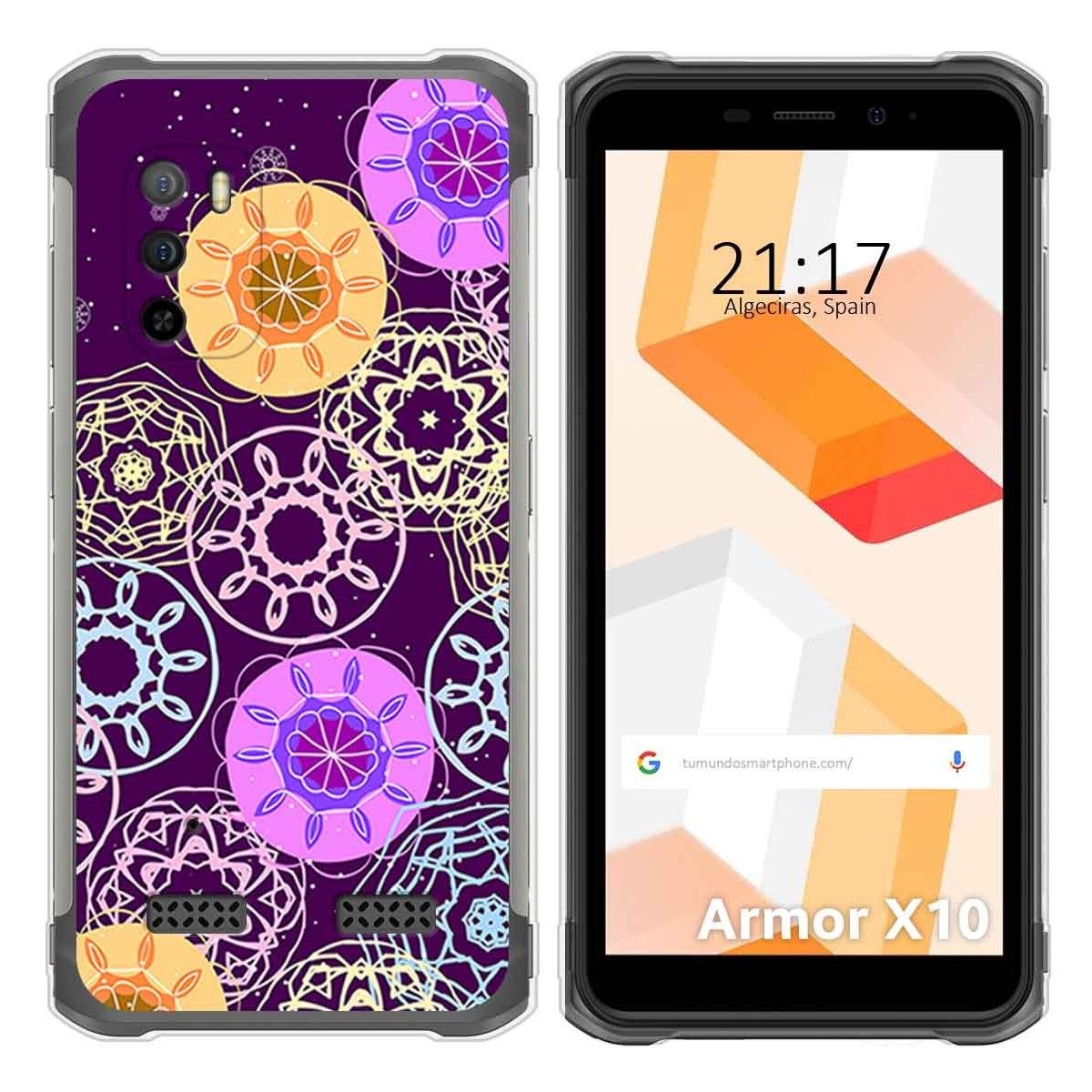 Funda Silicona para Ulefone Armor X10 / X10 Pro diseño Radial Dibujos