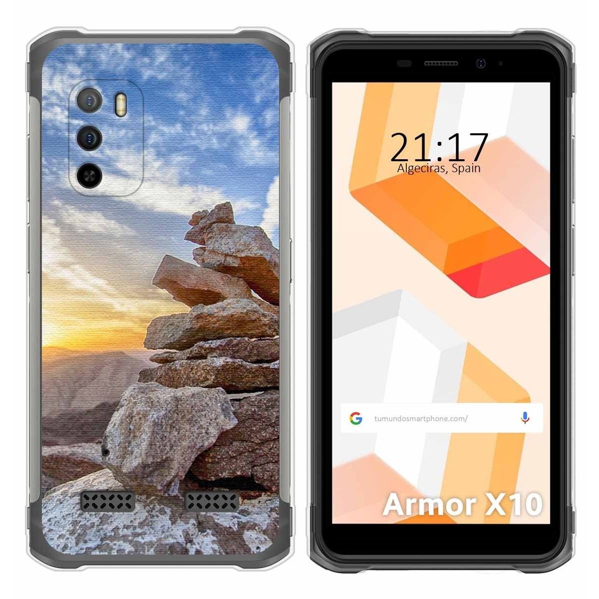 Funda Silicona para Ulefone Armor X10 / X10 Pro diseño Sunset Dibujos