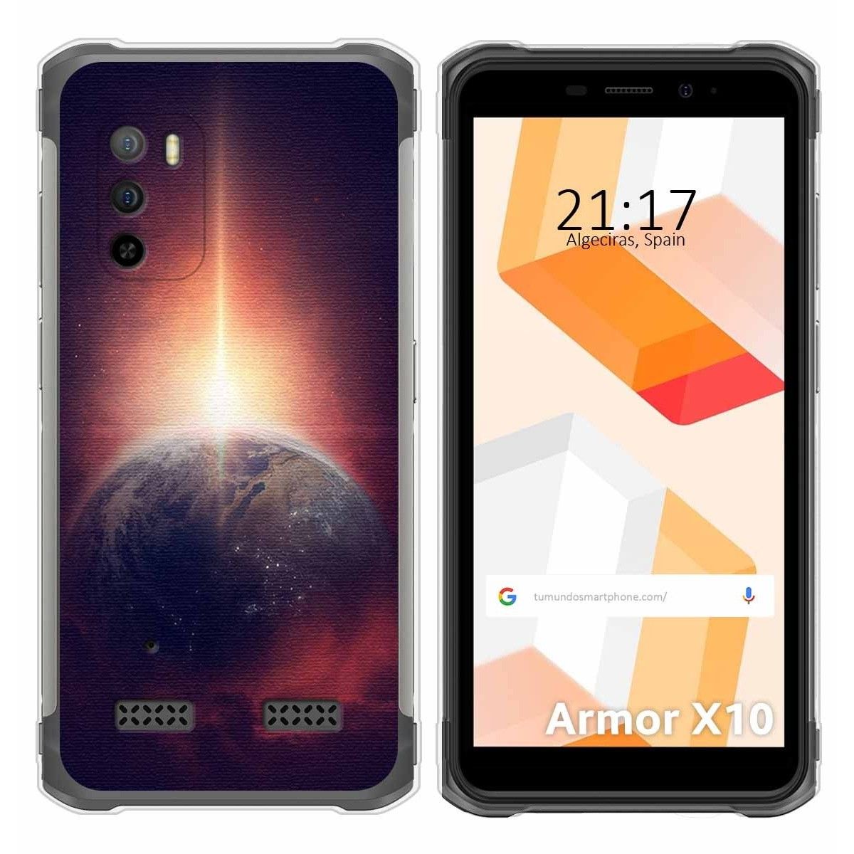 Funda Silicona para Ulefone Armor X10 / X10 Pro diseño Tierra Dibujos