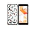 Funda Silicona Transparente para Ulefone Armor X10 / X10 Pro diseño Flores 01 Dibujos
