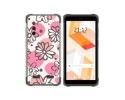 Funda Silicona Transparente para Ulefone Armor X10 / X10 Pro diseño Flores 09 Dibujos