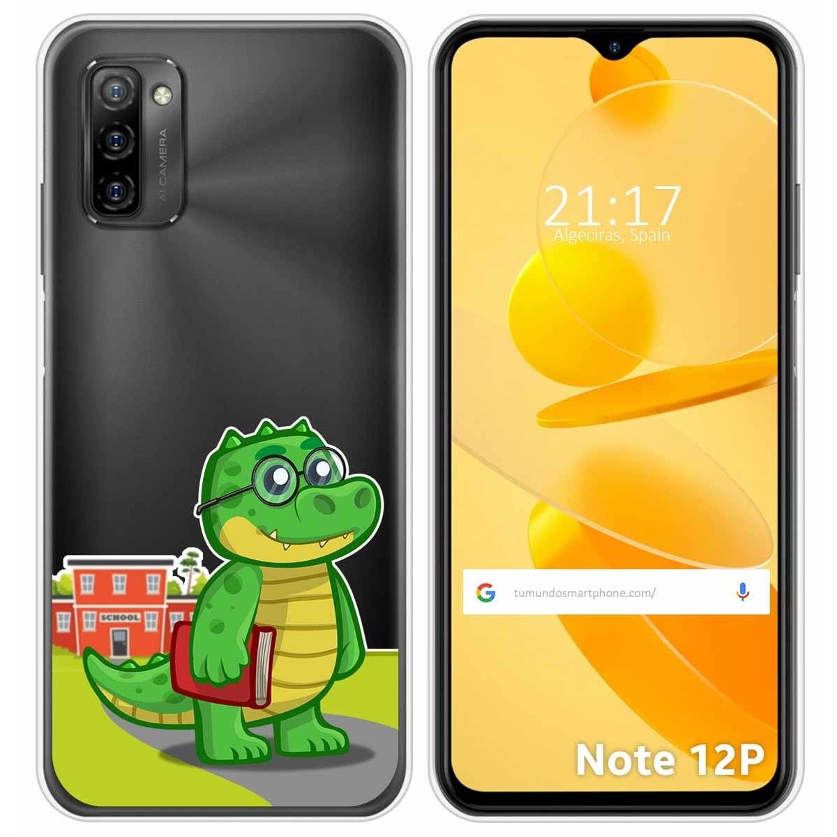 Funda Silicona Transparente para Ulefone Note 12P diseño Coco Dibujos