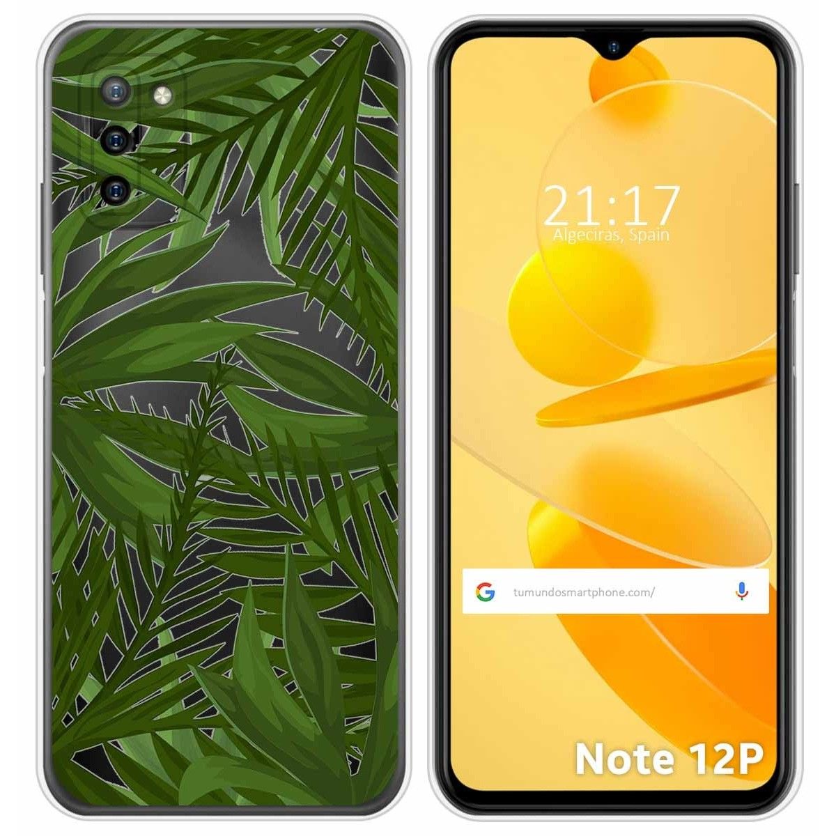 Funda Silicona Transparente para Ulefone Note 12P diseño Jungla Dibujos