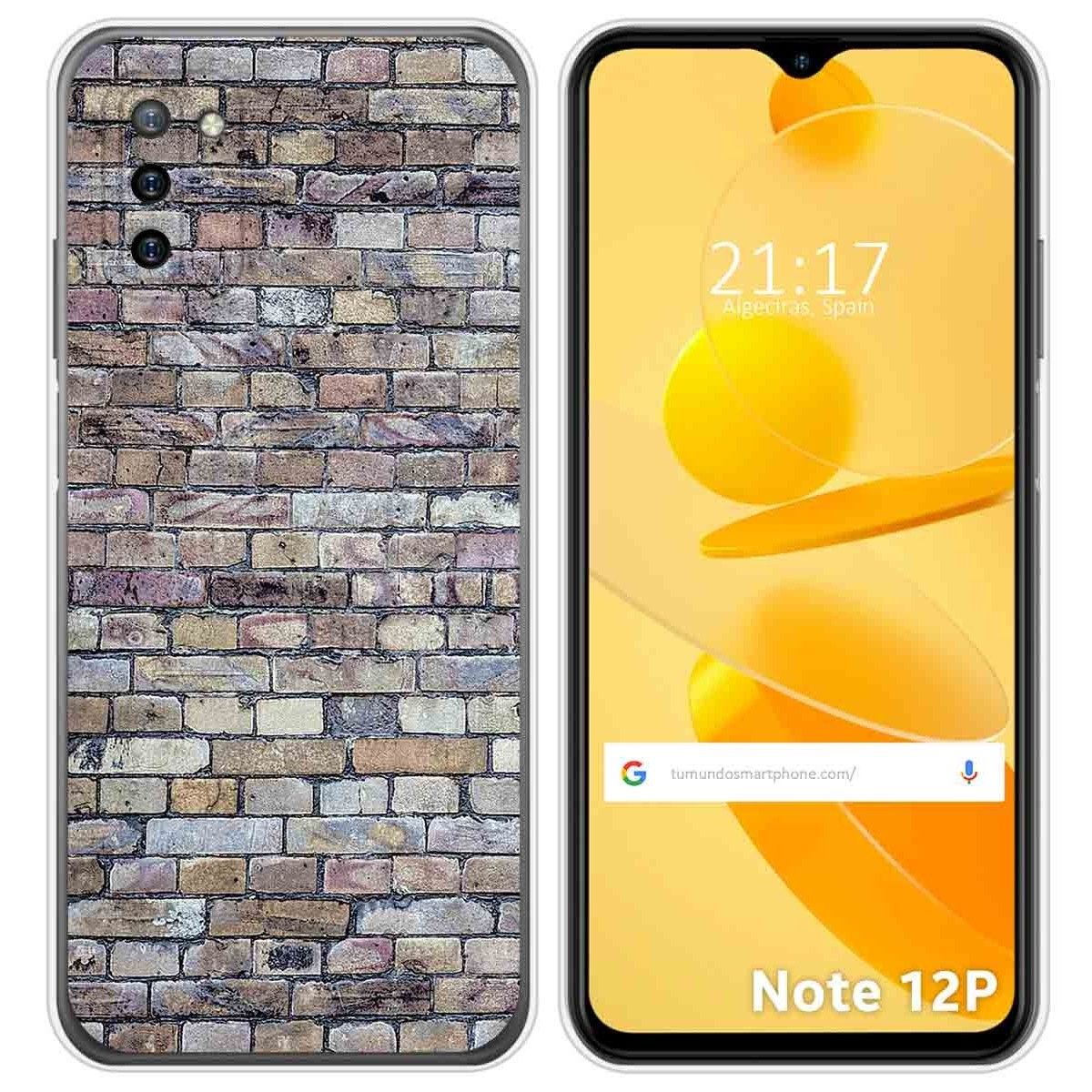 Funda Silicona para Ulefone Note 12P diseño Ladrillo 02 Dibujos