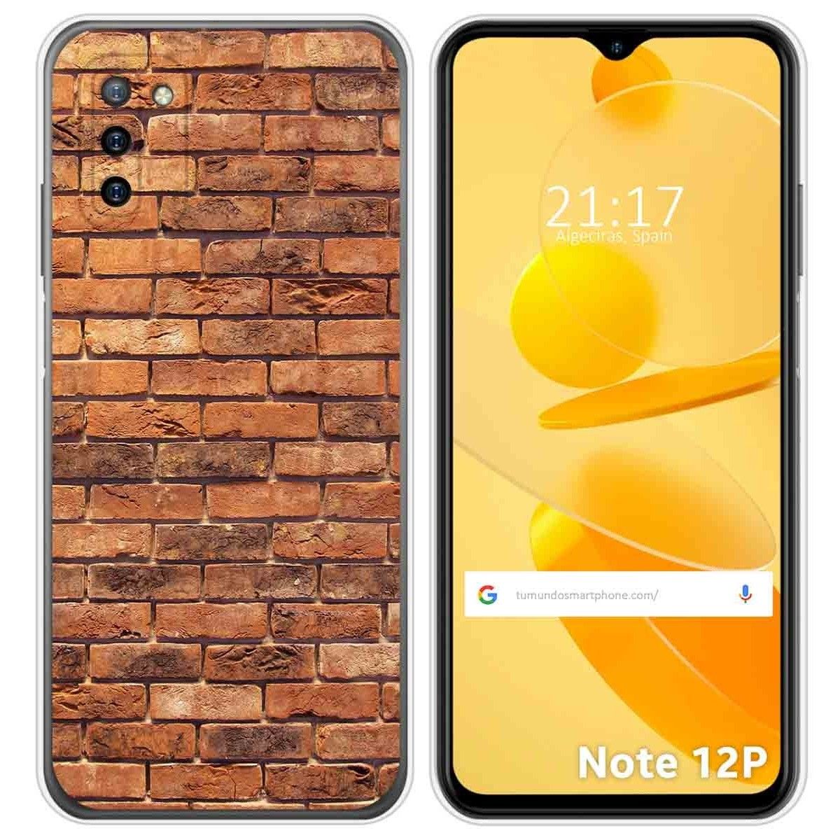 Funda Silicona para Ulefone Note 12P diseño Ladrillo 04 Dibujos