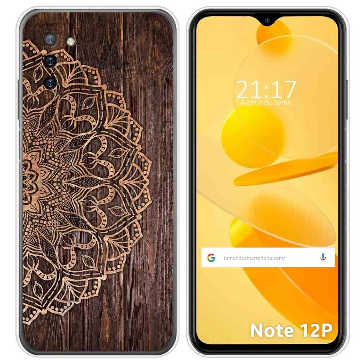 Funda Silicona para Ulefone Note 12P diseño Madera 06 Dibujos