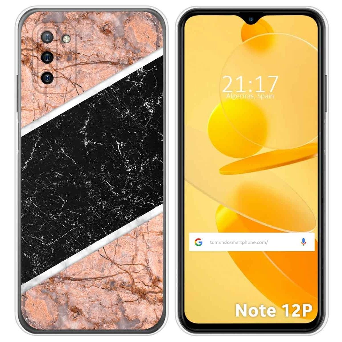 Funda Silicona para Ulefone Note 12P diseño Mármol 07 Dibujos