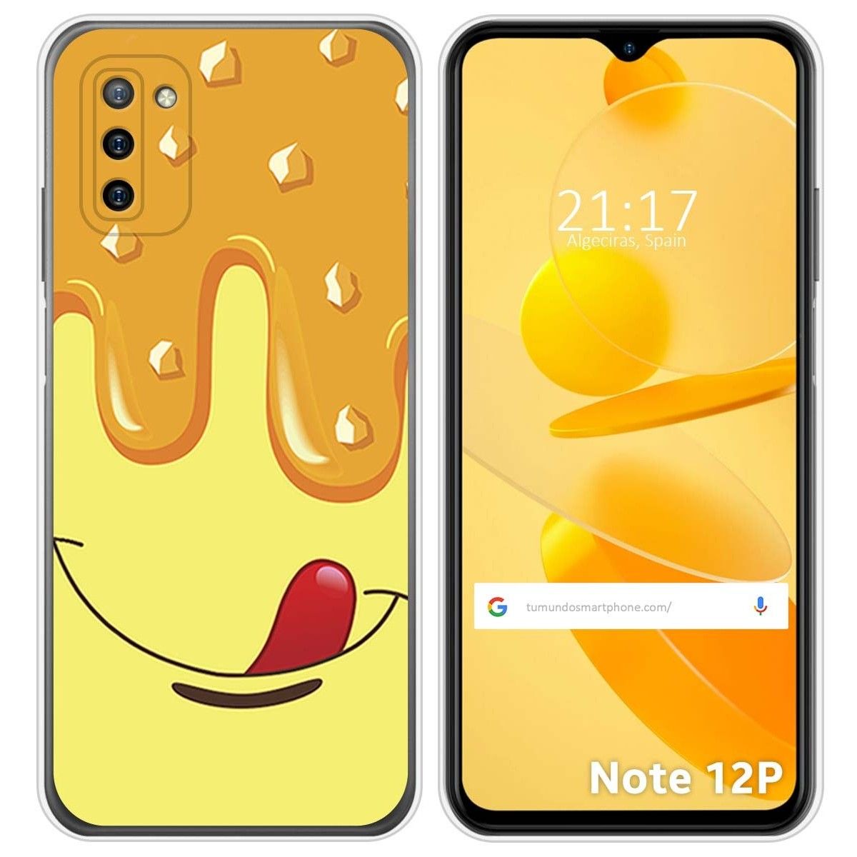 Funda Silicona para Ulefone Note 12P diseño Helado Vainilla Dibujos