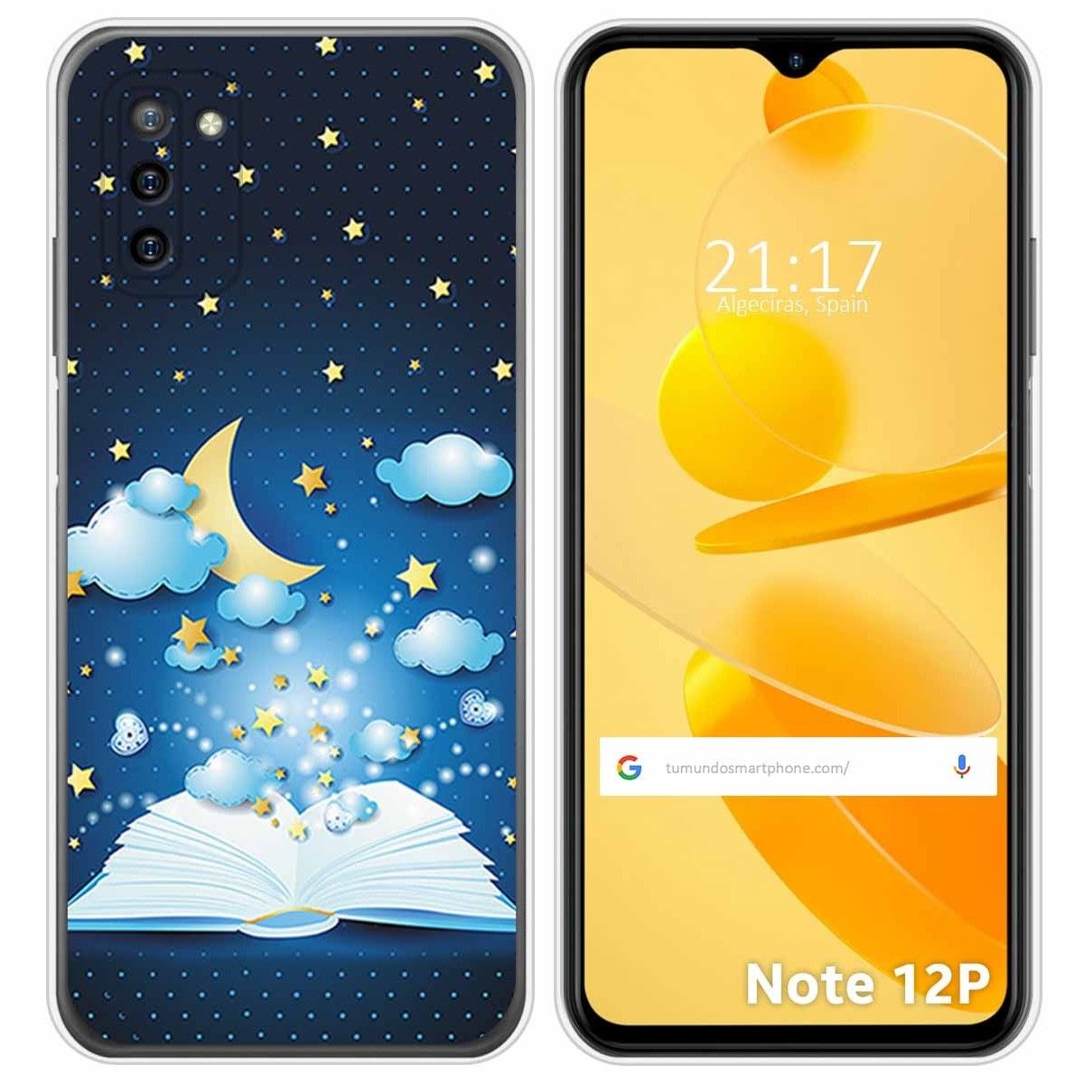 Funda Silicona para Ulefone Note 12P diseño Libro Cuentos Dibujos